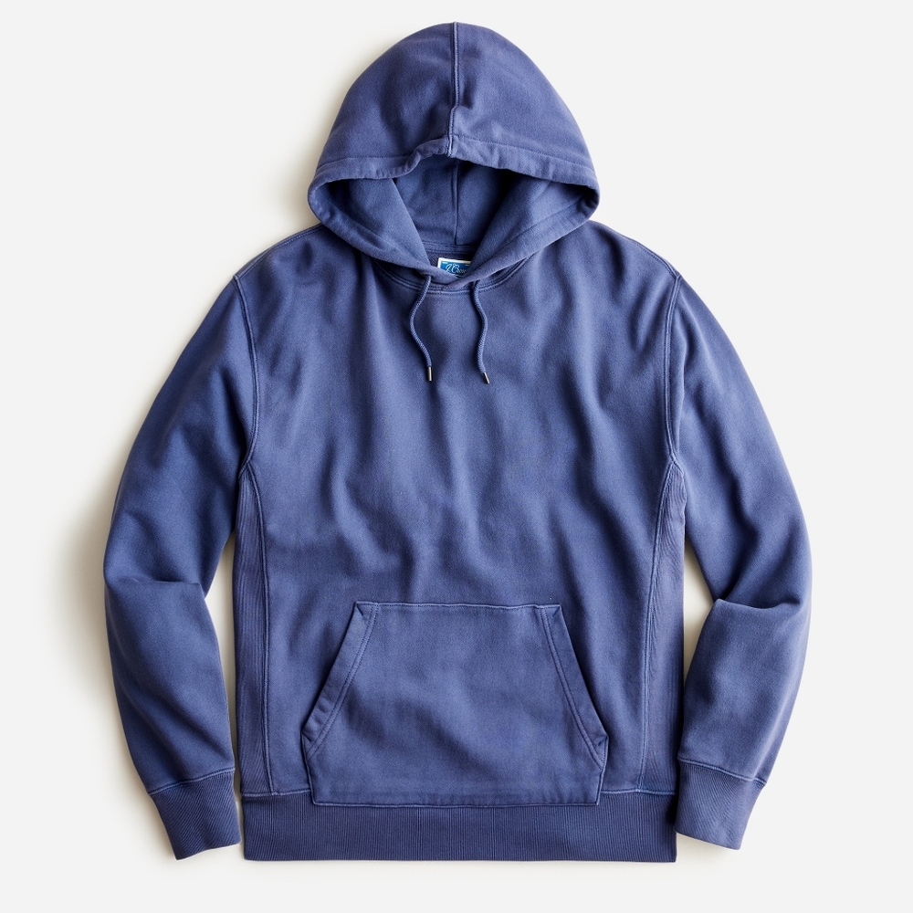 NWT J. Crew French Terry Garment-Dyed Hoodie